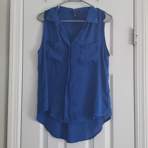 Sheer blue loose tank